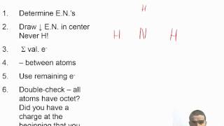 Chapter 05  06  PROBLEM  Lewis Structure for NH3 [upl. by Eciral976]