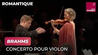 Brahms  Concerto pour violon Hilary Hahn  Orchestre philharmonique de Radio France [upl. by Anim]