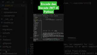 Encode dan Decode JWT di Python tutorial python coding backenddeveloper [upl. by Noble154]