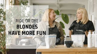 Ride or Dye Blondes Have More Fun  Goldwells Hair Coloring Show  Goldwell Education Plus [upl. by Wendel]