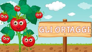 Gli ortaggi e le verdure per bambini I La canzone delle verdure  Si mangia la verdura I Cibo sano [upl. by Yelsehc]