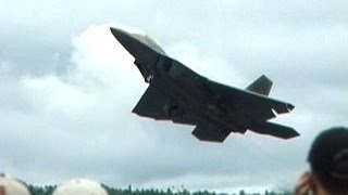 F22 Crazy Takeoff vertical climb  stop in the air [upl. by Onek]