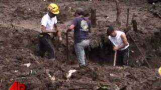 Raw Video Storm Leaves Massive Sinkhole [upl. by Garek536]