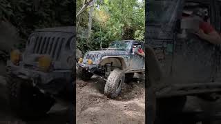 4 door Wrangler crawling some bolder at the Badlands jeep jeepwrangler offroad offroading [upl. by Worsham80]