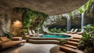 LIVING in a CAVE This MODERN CAVE HOUSE Will Blow Your Mind Luxury Underground interior design [upl. by Assilanna105]