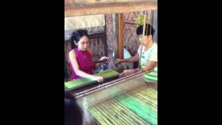 Weaving raffia in Bohol [upl. by Avad109]