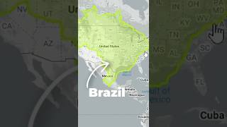 The REAL Sizes of Countries on Maps shorts trending viralvideo maps [upl. by Hazelton]