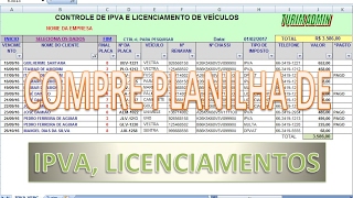 Programa de controle de Despachante filtra por placa clientes taxas de Veículos R 3000 [upl. by Otreblanauj]