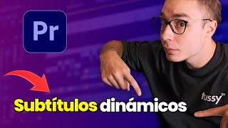 SUBTITULOS AUTOMÁTICOS animados con Premiere Pro [upl. by Adniroc]