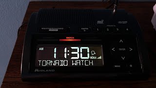 Tornado Watch 119 and Flood Warning Double Header  EAS 14371439 4132020 [upl. by Llahsram]