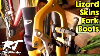 How To Install Lizard Skins Fork Boots Replacements [upl. by Amaty]