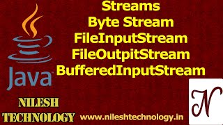 Java Byte Stream  FileInputStream  FileOutputStream  BufferedInputStream  BufferedOutputStream [upl. by Moorefield]