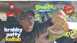 SPONGEBOB 25th Anniversary  Krabby Patty Kollab Review at Wendys [upl. by Simonetta]