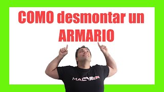 COMO DESMONTAR UN ARMARIO EMPOTRADO Y HACER ARMARIOS EMPOTRADOS [upl. by Scevour599]