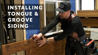 How To Install Tongue and Groove Exterior Siding  ARBOR WOOD CO [upl. by Adiari]