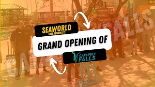 SeaWorld Catapult Falls Grand Opening and Ribbon Cutting [upl. by Argela]