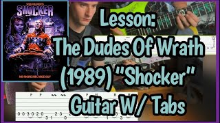 Lesson Wes Cravens 1989 “Shocker”  Main Theme  Guitar W Tabs [upl. by Sioled]