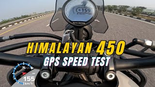 2024 Royal Enfield Himalayan 450 GPS Speed Test  Speedo error kitna hai [upl. by Nsaj]