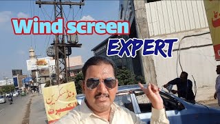 car wind screen repair  wind screen crack repair  wind screen damage  Hareem Raqeem travels [upl. by Ameehs]