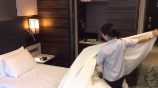 Making of bed 鋪床方法 [upl. by Ahsea]