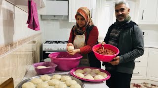 RAMAZAN ÖNCESİ HAZIRLIK YENİ TANDIRDA BİBERLİ EKMEK YOĞURT ÇORBASI KÖY YEMEKLERİ [upl. by Basile]