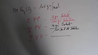 Calculez la molarité la normalité et la molalité dune solution de Na2CO3 [upl. by Aileahcim910]