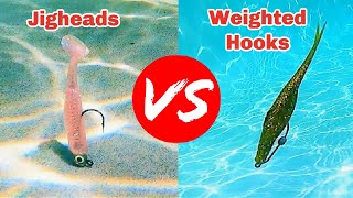 Jig Heads VS Weighted Hooks Underwater Footage amp How To Tips [upl. by Smart865]