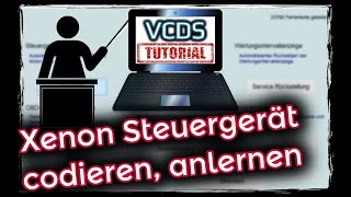 VCDS Xenon Steuergerät codieren Beispiel Audi A4 B6 [upl. by Autumn850]