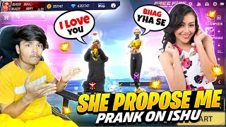 PROPOSAL PRANK ON ISHU😍SHE ANGRY ON ME🤬 [upl. by Aneerb557]