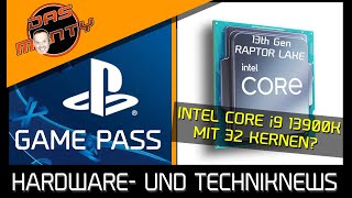 Intel Core i9 13900K mit 32 Kernen im Benchmark  Kommt der Playstation Game Pass  News  DasMonty [upl. by Woodall]