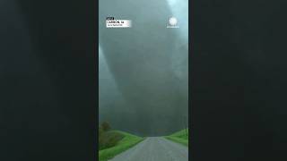 Massive Tornado Appears in Front of Storm Chaser [upl. by Stepha]