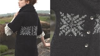 6 Snowflake Jacket Vogue Knitting Fall 2011 [upl. by Nahtonoj]