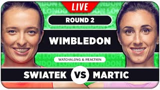 SWIATEK vs MARTIC • Wimbledon 2024 • LIVE Tennis Talk Watchalong [upl. by Anitnegra]