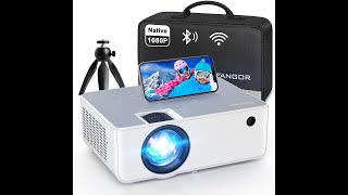 FANGOR F206A HD Bluetooth Projector 2021 upgraded Portable LCD Projector with Carrying Bag [upl. by Aikenahs734]