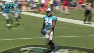 Panthers CB Josh Norman gets PICK 6  Panthers vs Jaguars  NFL [upl. by Deehahs]