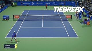 TIEBREAK  Roger Federer Vs Grigor Dimitrov I Cincinnati Open I Expert Difficulty PS5 [upl. by Anahsirk]