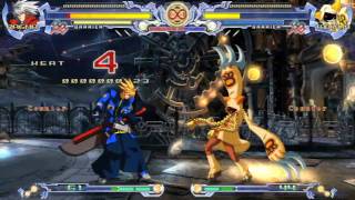 BlazBlue PS3 Ragna vs Taokaka Gameplay 3709 [upl. by Yrelbmik]