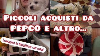 Piccoli acquisti da Pepco e altroLasagna in friggitrice ad aria pepco shoppinghaul temu natale [upl. by Sacram817]