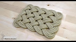 Rectangular rope mat [upl. by Edea]