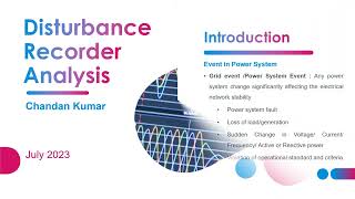 Disturbance Recorder Analysis and COMTRADE Standard C371112013 [upl. by Ecnarepmet]