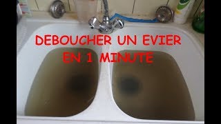 astuce  déboucher un évier en 1 minute avec produits naturels et pas chers [upl. by Aehs889]