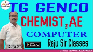 TG GENCO CHEMIST AE COMPUTER [upl. by Drarehs]