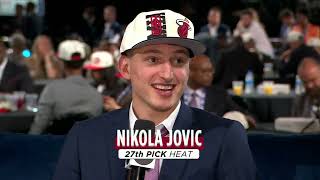 Nikola Jovic wants to meet Nikola Jokic 😂  2022 NBA Draft [upl. by Eleen]