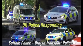 BTP New Car UK Police Responding in Suffolk [upl. by Calesta]