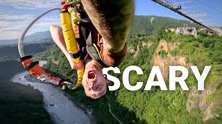 I Jumped Off a 228m High Bridge in Nepal 🇳🇵 [upl. by Dukey]