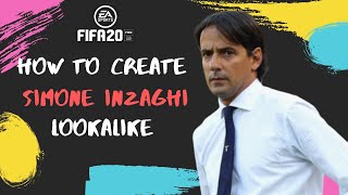 How to Create Simone Inzaghi  FIFA 20 Lookalike for Careere Mode [upl. by Arnulfo921]