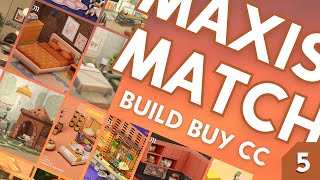 ★ BEST MAXIS MATCH CC PACKS PART 5 ★  BuildBuy CC overview  The Sims 4 including download links [upl. by Moule]