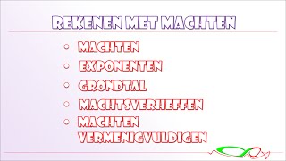 Wiskunde  Rekenen met machten  machten vermenigvuldigen [upl. by Llenrev]