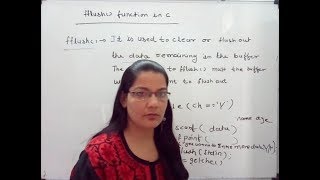 fflush function in C in Hindi Lec72C Programming Tutorial in Hindi [upl. by Osterhus]