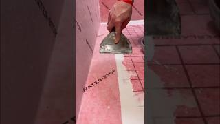 How to properly make waterproofing in the bathroom waterproofing apartmentrenovation tiler [upl. by Estes928]